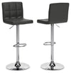 Bellatier Adjustable Height Bar Stool - Black/Chrome Finish
