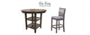 Pub Table & 4 Chairs Gia Grey