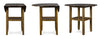 Pub Drop Leaf Table With  2 Chairs Gia Brown