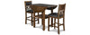 Pub Drop Leaf Table With  2 Chairs Gia Brown