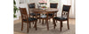 Dining Table & 4 Chairs Gia Brown