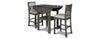 Pub Drop Leaf Table With  2 Chairs Gia Grey
