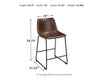 Centiar Counter Height Bar Stool - Brown