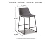 Centiar Counter Height Bar Stool - Gray
