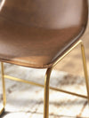 Ciabori Dining Chair - Brown/Gold