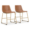 Ciabori Dining Chair - Brown/Gold