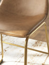 Ciabori Dining Chair - Toast/Gold