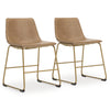 Ciabori Dining Chair - Toast/Gold
