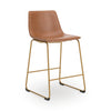 Ciabori Counter Height Barstool - Brown/Gold