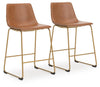 Ciabori Counter Height Barstool - Brown/Gold