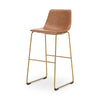 Ciabori Bar Height Bar Stool - Brown/Gold