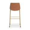 Ciabori Bar Height Bar Stool - Brown/Gold
