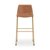 Ciabori Bar Height Bar Stool - Brown/Gold