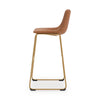 Ciabori Bar Height Bar Stool - Brown/Gold