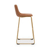 Ciabori Bar Height Bar Stool - Brown/Gold