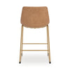 Ciabori Counter Height Barstool - Toast/Gold