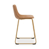 Ciabori Bar Height Bar Stool - Toast/Gold