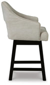 Tallenger Counter Height Bar Stool - Linen/Brown