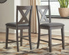Caitbrook Counter Height Upholstered Bar Stool - Gray