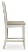 Skempton Counter Height Bar Stool - White/Light Brown