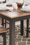 Gesthaven Counter Height Dining Table and 4 Barstools (Set of 5) - Natural/Brown