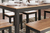 Gesthaven Dining Table with 4 Chairs and Bench (Set of 6) - Natural/Brown