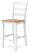 Gesthaven Counter Height Barstool - Natural/White