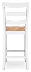 Gesthaven Counter Height Barstool - Natural/White