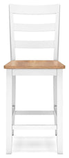 Gesthaven Counter Height Barstool - Natural/White