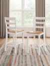 Gesthaven Counter Height Barstool - Natural/White