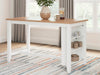 Gesthaven Counter Height Dining Table - Natural/White