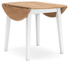 Gesthaven Dining Drop Leaf Table - Natural/White