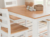 Gesthaven Counter Height Dining Table and 4 Barstools (Set of 5) - Natural/White