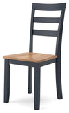 Gesthaven Dining Chair - Natural/Blue