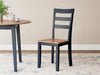 Gesthaven Dining Chair - Natural/Blue
