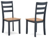 Gesthaven Dining Chair - Natural/Blue