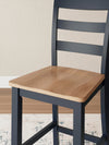 Gesthaven Counter Height Barstool - Natural/Blue