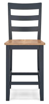 Gesthaven Counter Height Barstool - Natural/Blue