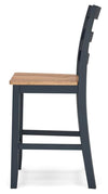 Gesthaven Counter Height Barstool - Natural/Blue