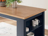 Gesthaven Counter Height Dining Table - Natural/Blue
