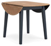 Gesthaven Dining Drop Leaf Table - Natural/Blue
