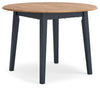Gesthaven Dining Drop Leaf Table - Natural/Blue
