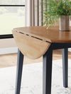 Gesthaven Dining Drop Leaf Table - Natural/Blue