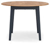 Gesthaven Dining Drop Leaf Table - Natural/Blue