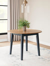 Gesthaven Dining Drop Leaf Table - Natural/Blue