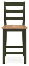 Gesthaven Counter Height Barstool - Natural/Green