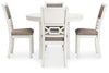 Erinberg Dining Table and 4 Chairs (Set of 5)