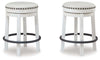 Valebeck Counter Height Stool - White/Black