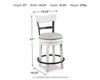 Valebeck Counter Height Bar Stool - White