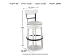 Valebeck Bar Height Bar Stool
